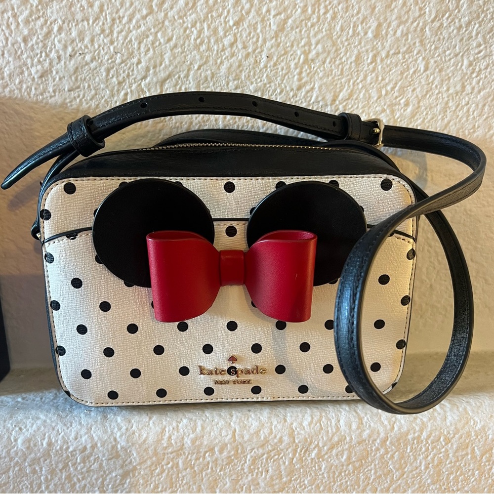 Kate Spade Polka Dot Disney Minnie Mouse Crossbody  Purse